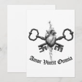 Amor Vincit Omnia Feestdagenkaart (Voorkant / Achterkant)