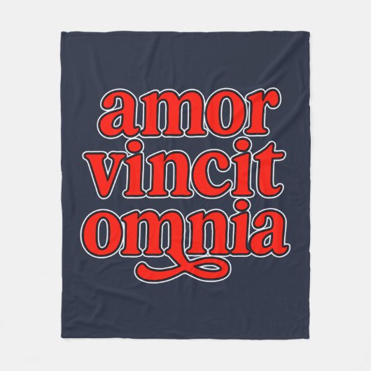 Amor vincit omnia fleece deken (Voorkant)