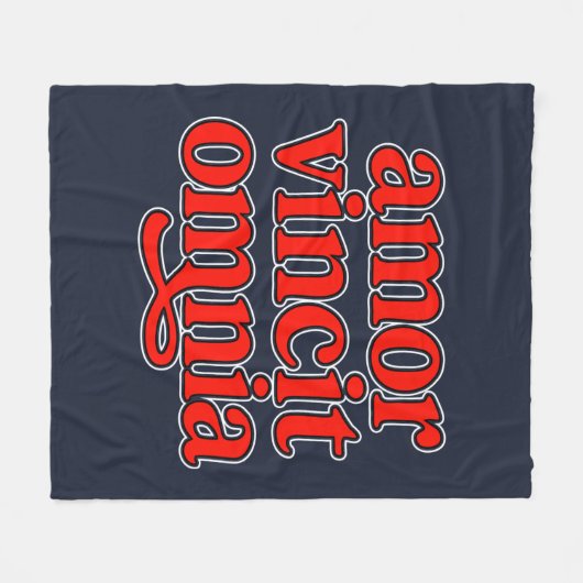 Amor vincit omnia fleece deken (Voorkant (Horizontaal))