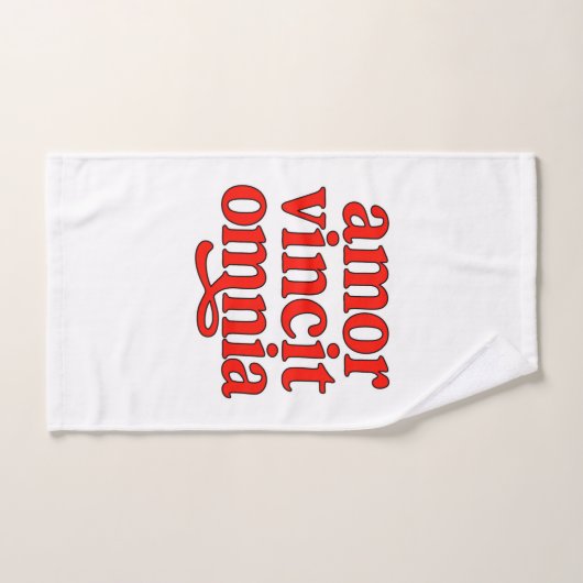 Amor vincit omnia handdoek (Handdoek)