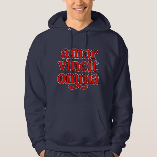 Amor vincit omnia hoodie (Voorkant)