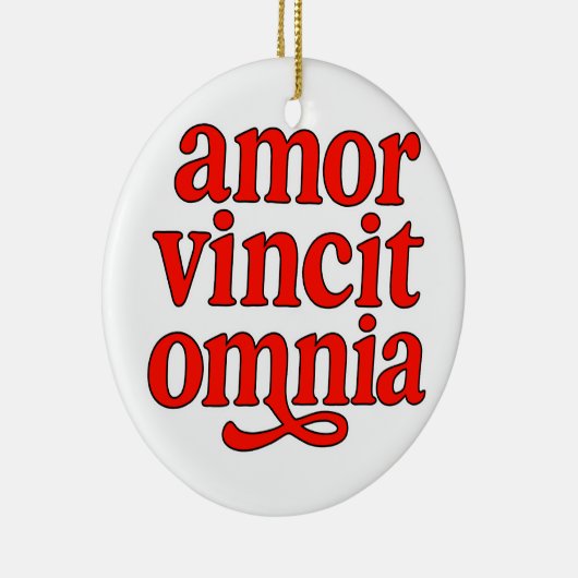 Amor vincit omnia keramisch ornament (Rechts)