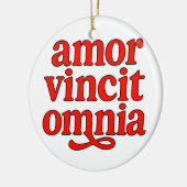 Amor vincit omnia keramisch ornament (Links)