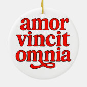 Amor vincit omnia keramisch ornament (Achterkant)