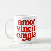 Amor vincit omnia koffiemok (Links)