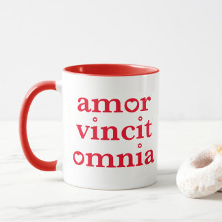 Amor Vincit Omnia- Latijn Quote Mok