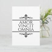 Amor Vincit Omnia - Liefde overwint alles Feestdagenkaart (Staand voorkant)