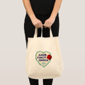 Amor Vincit Omnia Liefde Tote Bag (Voorkant (product))