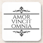 Amor Vincit Omnia - Liefde verovert alles Bier Onderzetter (Voorkant)