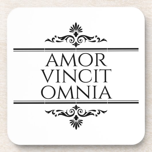 Amor Vincit Omnia - Liefde verovert alles Bier Onderzetter (Voorkant)