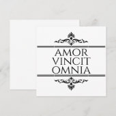 Amor Vincit Omnia - Liefde verovert alles Kaart (Voorkant / Achterkant)