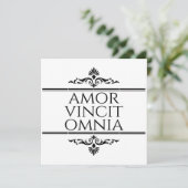 Amor Vincit Omnia - Liefde verovert alles Kaart (Staand voorkant)