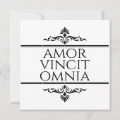 Amor Vincit Omnia - Liefde verovert alles Kaart (Voorkant)