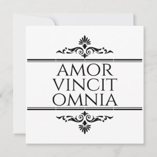 Amor Vincit Omnia - Liefde verovert alles Kaart