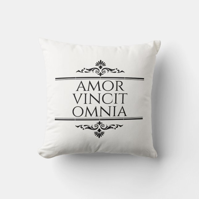 Amor Vincit Omnia - Liefde verovert alles Kussen (Voorkant)