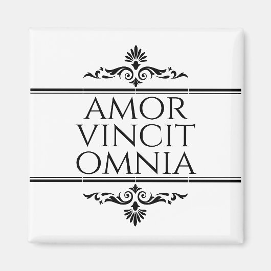 Amor Vincit Omnia - Liefde verovert alles Magneet (Voorkant)