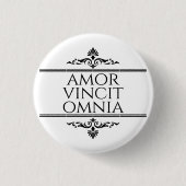 Amor Vincit Omnia - Liefde verovert alles Ronde Button 3,2 Cm (Voorkant)