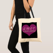 Amor Vincit Omnia Love verkrijgt alle Valentijnsda Tote Bag (Voorkant (product))