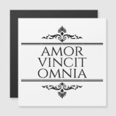 Amor Vincit Omnia Love verovert alle Latijnse zinn (Voorkant / Achterkant)