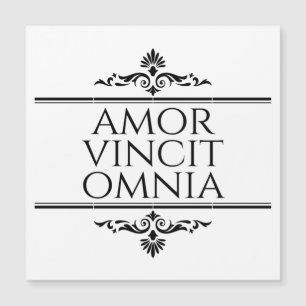 Amor Vincit Omnia Love verovert alle Latijnse zinn