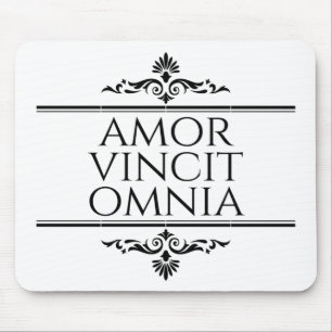 Amor Vincit Omnia Love verovert alle Latijnse zinn Muismat