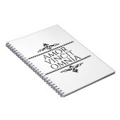 Amor Vincit Omnia Love verovert alle Latijnse zinn Notitieboek (Rechterzijde)