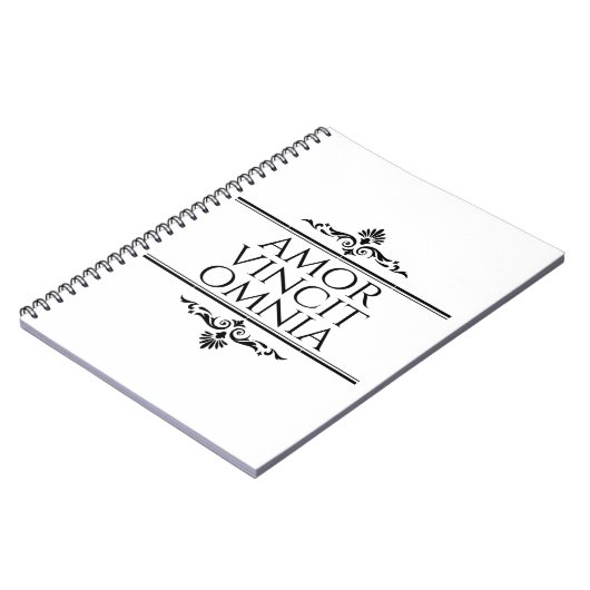 Amor Vincit Omnia Love verovert alle Latijnse zinn Notitieboek (Linkerzijde)