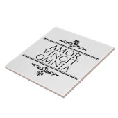 Amor Vincit Omnia Love verovert alle Latijnse zinn Tegeltje (Zijkant)