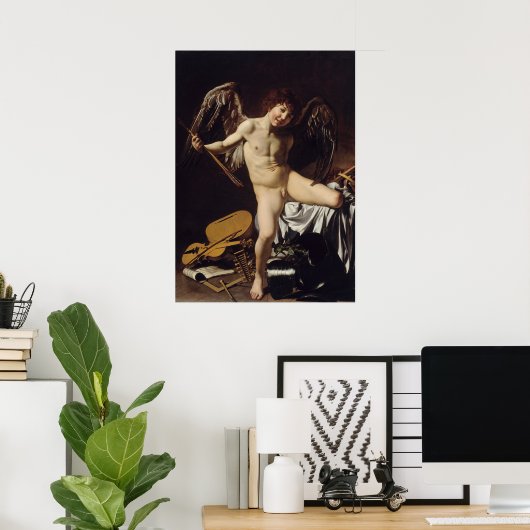 Amor Vincit Omnia Poster (Thuiskantoor)