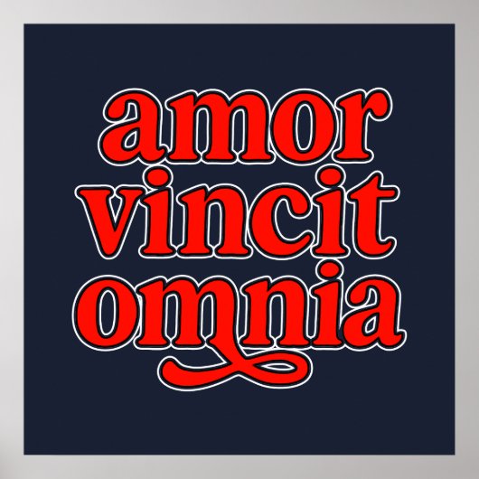 Amor vincit omnia poster (Voorkant)