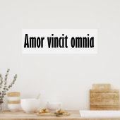 Amor Vincit Omnia Poster (Keuken)