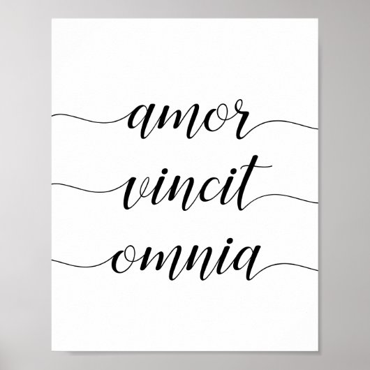 Amor vincit omnia poster (Voorkant)