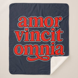 Amor vincit omnia sherpa deken