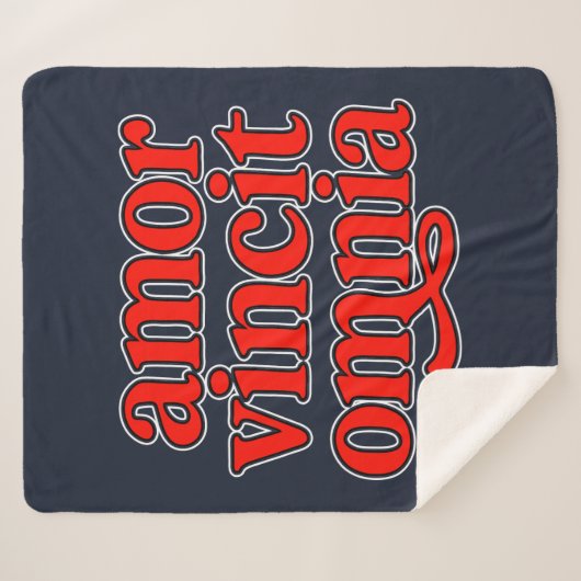 Amor vincit omnia sherpa deken (Voorkant (horizontaal))