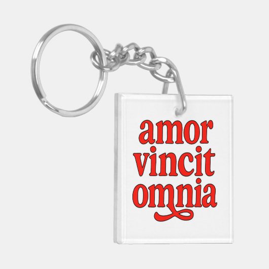Amor vincit omnia sleutelhanger (Voorkant Links)
