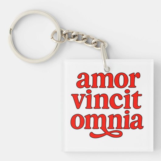Amor vincit omnia sleutelhanger (Voorkant)