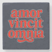 Amor vincit omnia stenen onderzetter (Voorkant)
