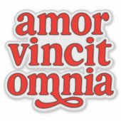 Amor vincit omnia sticker (Voorkant)