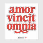 Amor vincit omnia sticker (Vel)