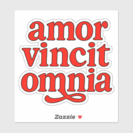 Amor vincit omnia sticker