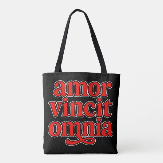 Amor vincit omnia tote bag (Achterkant)