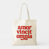 Amor vincit omnia tote bag (Achterkant)