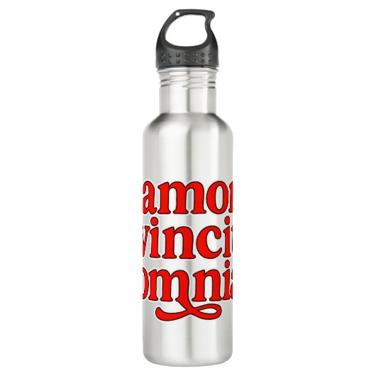 Amor vincit omnia waterfles  (Voorkant)