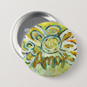 Amor Word Angel Art Pin Buttonnen Ronde Button 7,6 Cm (Voorkant /achterkant)