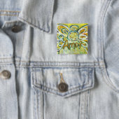 Amor Word Angel Art Pin Buttonnen Vierkante Button 5,1 Cm (In situ)