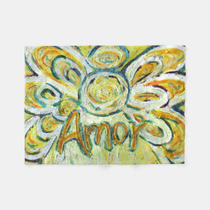 Amor Word Guardian Custom Fleece Blanket Deken