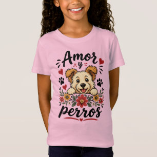Amor y Perros Grappig Hond Liefhebber Design T-shirt