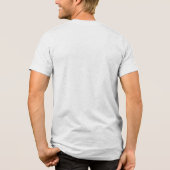 Amor y Perros Grappig Hond Liefhebber Design Tri-Blend Shirt (Achterkant)
