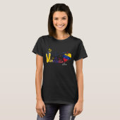 Amor y Unión Venezuela & USA T-shirt (Voorkant volledig)