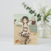 Amora - briefkaart met melkpiraten (Staand voorkant)